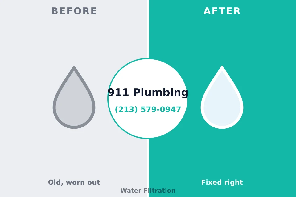 Before and after: plumbing repair Hawaiian Beaches, HI